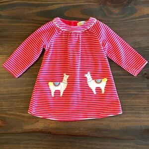 Baby Boden llama dress. 3-6mos